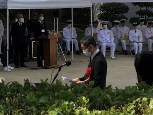 呉海軍墓地合同追悼式