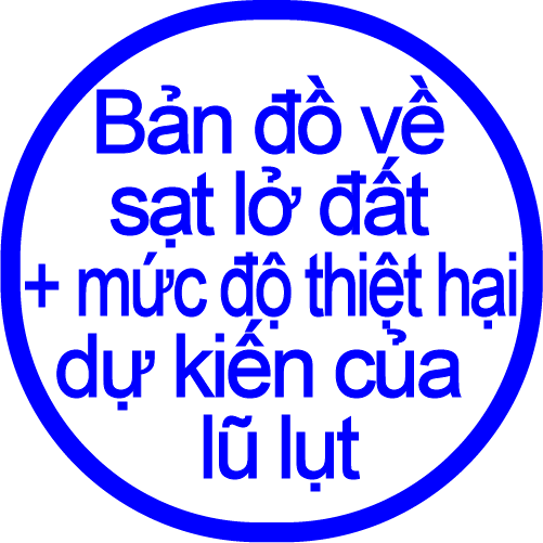 Sạt lở đất + mức độ thiệt hại dự kiến của lũ lụt