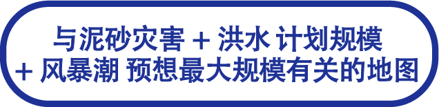 泥砂灾害+洪水 计划规模+风暴潮 预想最大规模