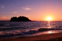 鍋島と夕日