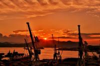 宮原の夕日