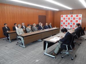昭和地区自治会連合会の神田　晃典会長来訪
