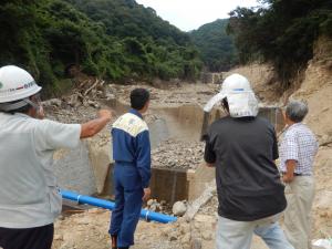 広・石内の被災現場確認