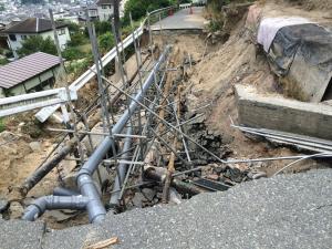 吉浦上城町の被災現場確認