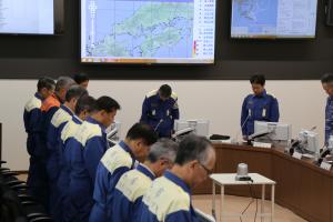平成３０年７月豪雨災害に係る黙とう
