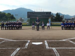 全国中学校体育大会・全国中学校軟式野球大会開始式