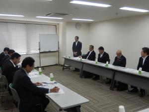 自由民主党中小企業・小規模事業者政策調査会への被災状況の説明