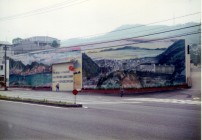 サイン・オブジェ部門受賞：休山トンネル西工事における防音壁の壁画