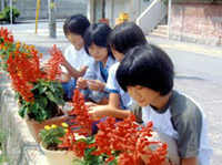 奨励賞受賞:やさしさいっぱい片山の町,花いっぱいめざせ100鉢