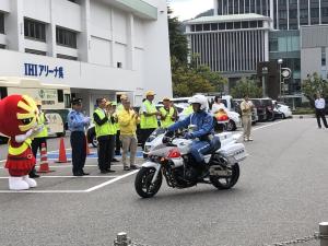 秋の全国交通安全運動出発式