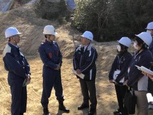 広島県知事による天応地区災害復旧・復興状況視察への同行