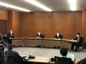 新型コロナウイルス感染例報告に関する記者会見