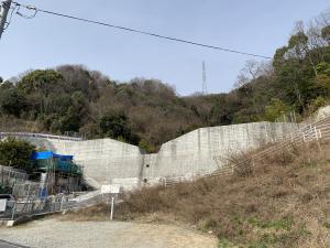 平成29年に完成した砂防ダム（広横路2丁目）