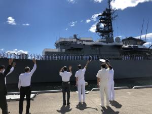 海上自衛隊練習艦隊令和２年度遠洋練習航海（後期）出港見送り行事