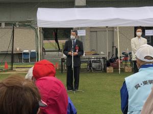 呉市グラウンド・ゴルフ大会（市長杯）開会式