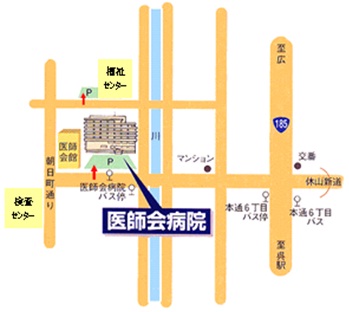 医師会病院地図