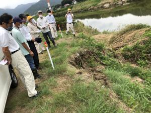 大雨被災箇所確認（郷原２）