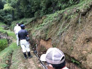 大雨被災箇所確認（宇和木）