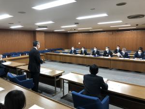 幹線道路期成同盟会会長として 広島県土木建築局の 細羽則生 統括官，古川信博 統括官への要望活動02