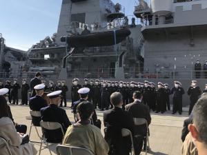 護衛艦「さみだれ」第４１次派遣海賊対処行動水上部隊出国見送り