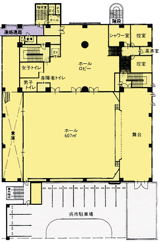 阿賀公民館３階平面図