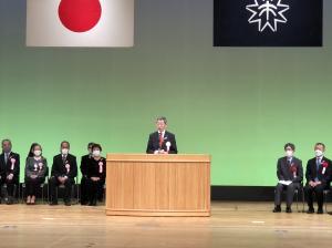 市制施行120周年 呉市記念日式典 呉市長式辞2