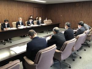 幹線道路期成同盟会会長として 広島県土木建築局の 高橋政則 都市建築技術審議官ほかへの 令和５年度道路・街路関係予算に関する要望活動02