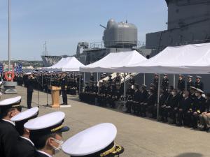 海上自衛隊練習艦隊令和5年度近海練習航海入港出迎え行事01