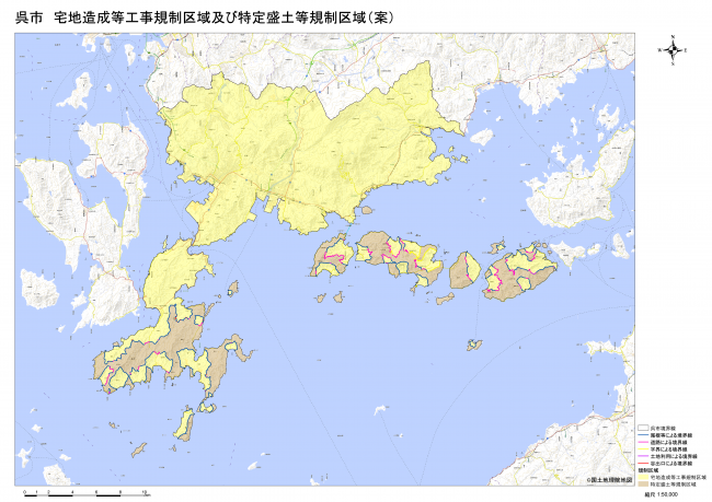 規制区域図（呉市全体）