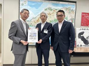 広島県商工労働局の 梅田泰生 局長 ほか（中田光政 呉市議会議長とともに令和6年度広島県予算提案活動）01