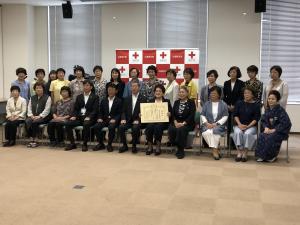日本赤十字社から呉市赤十字奉仕団への特別感謝状贈呈式