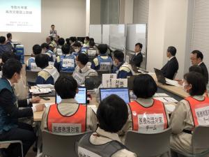 呉市と自衛隊，警察，医師会との豪雨災害対応図上訓練