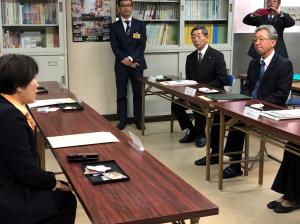 あべ俊子 文部科学副大臣による 吉浦中学校不登校スペシャルサポートルーム（ＳＳＲ）の視察への同行