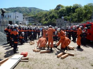 大規模訓練施設での訓練