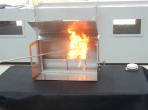天ぷら油火災実験装置