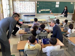 １年生授業にて