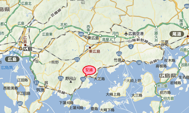 広島・東広島・新幹線・国際空港・山陽自動車道アクセスマップ