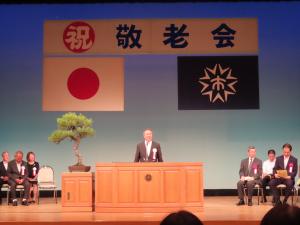 開会挨拶（呉市川尻町地区社会福祉協議会　会長　土井敏範）