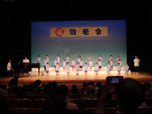 川尻光幼稚園（年少児・年中児・年長児）による合唱・遊戯