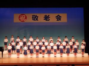 川尻小学校4年生による合唱