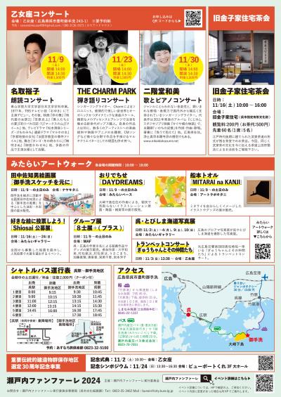 瀬戸内ファンファーレ　チラシ（裏）
