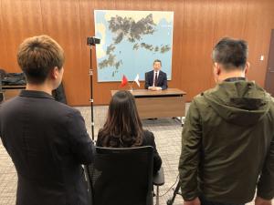 ベトナム国営テレビのインタビュー取材