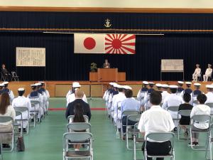 海上自衛隊呉教育隊第383期練習員課程修業式