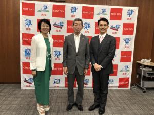 広島県ダンススポーツ競技広島大会で優勝された 社交ダンスペアの 吉村洋恵 さん，吉村典朗 さん