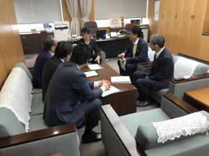総務省の 原邦彰 総務審議官へ同要望活動