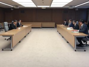 防衛省の 松本尚 大臣政務官へ同要望活動