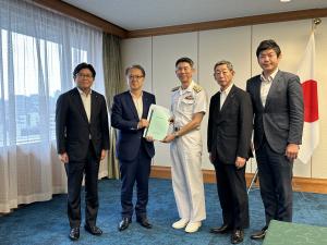 防衛省の 酒井良 海上幕僚長へ同要望活動