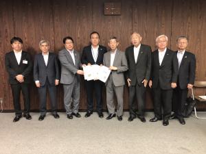 広島県土木建築局の 上田隆博 局長 ほかへの 同要望活動