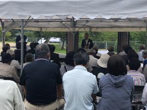 いなしふれあい広場整備工事完成式