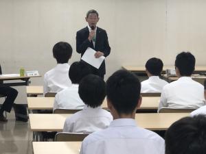 外木場義郎バッテリー育成塾呉編開塾式